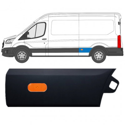 Moldura lateral guardabarros trasero para Ford Transit 2014-  / LWB / Izquierda 11691