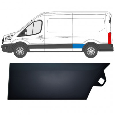 Moldura lateral guardabarros trasero para Ford Transit 2014-  / LWB / Izquierda 11687