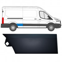 Moldura lateral guardabarros trasero para Ford Transit 2014-  / LWB / Derecho 11686