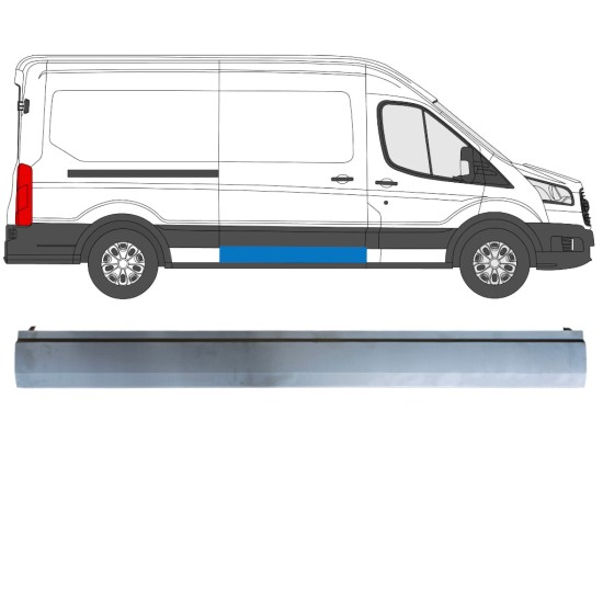 Panel de reparación puerta corredera para Ford Transit 2014- / Derecho 14920