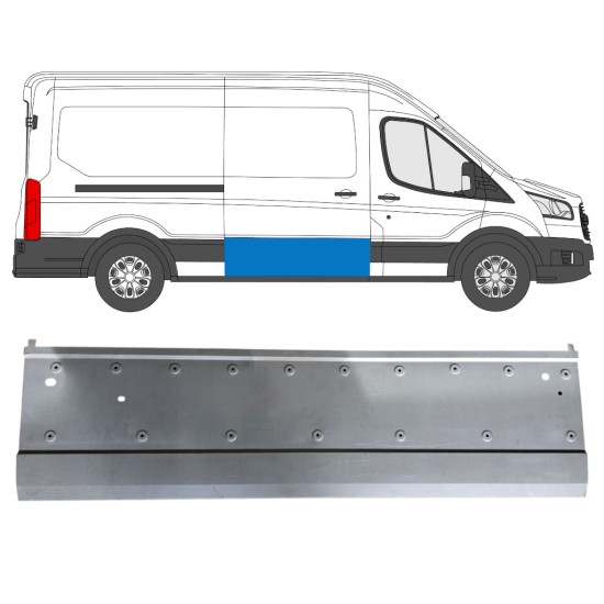 Panel de reparación puerta corredera para Ford Transit 2014- / Derecho 14919