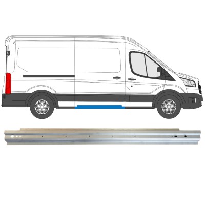 Panel de reparación del umbral de la puerta corredera para Ford Transit 2014- 14738