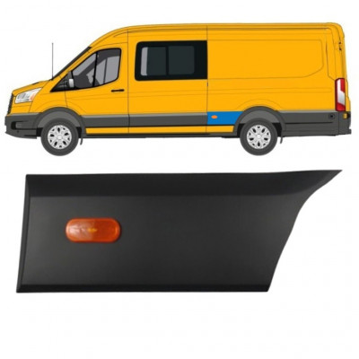 FORD TRANSIT 2014- BATALLA LARGA TRASERO GUARDABARRO MOLDURA LATERAL CON LAMPA / IZQUIERDA