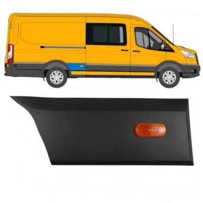 Moldura lateral guardabarros trasero para Ford Transit 2014-  / LWB / Derecho 11723