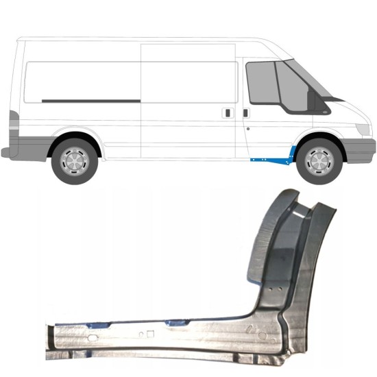 Panel de reparación del umbral interno para Ford Transit 2000-2013 / Derecho 11907