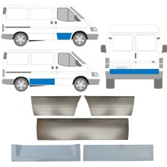 Panel de reparación del puerta para Ford Transit 1986-2000 / Izquierda+Derecha / Conjunto 11395
