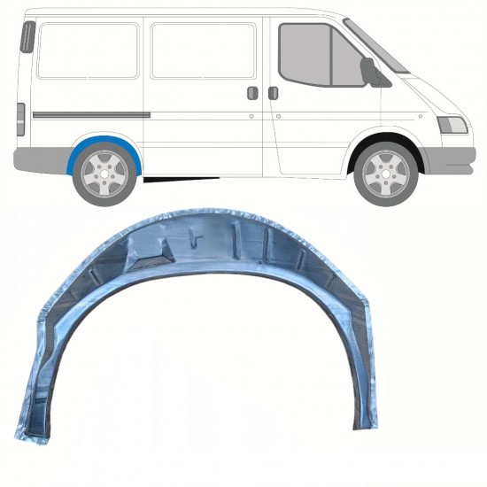 Panel de reparación guardabarros trasero interno para Ford Transit 1991-2000 / SWB / Derecho 8819