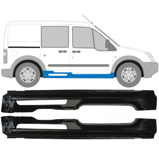 Umbral completo para Ford Transit Connect 2003-2013 / Izquierda+Derecha / Conjunto 17150