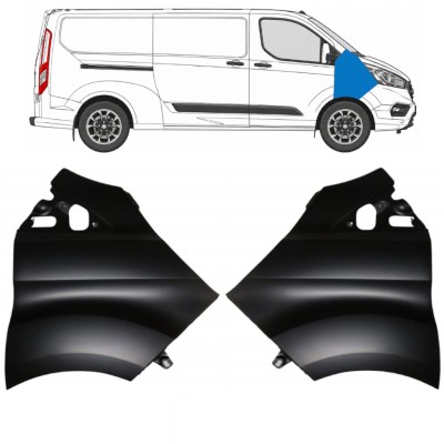 Guardabarro delantero para Ford Transit Custom 2017-2021 / Izquierda+Derecha / Conjunto 17100