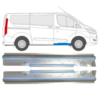 Panel de reparación del umbral para Ford Transit Custom 2013- / Izquierda+Derecha / Conjunto 14643