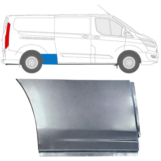 Panel de reparación guardabarros trasero para Ford Transit Custom 2013- / Derecho 15970