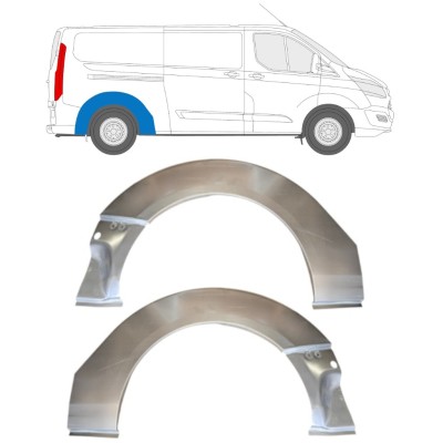 Panel de reparación del umbral para Ford Transit Custom 2013- / Izquierda+Derecha / Conjunto 14649