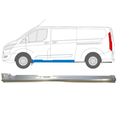Umbral completo puerta corredera para Ford Transit Custom 2013- / Izquierda 14645