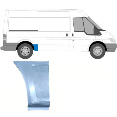 Panel de reparación guardabarros trasero para Ford Transit 2000- / MWB / Derecho 7164