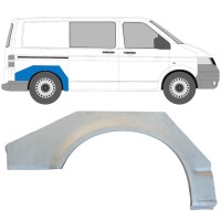 Panel de reparación guardabarros trasero para Volkswagen Transporter T5 2003-2015 / Derecho 14762 Panel de reparación guardabarros trasero para Volkswagen Transporter T5 2003-2015 / Derecho 14762