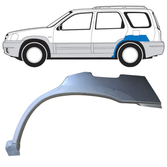 Panel de reparación guardabarros trasero para Mazda Tribute 2001-2008 / Izquierda 15781