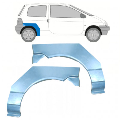 Panel de reparación guardabarros trasero para Renault Twingo 1993-1998 / Izquierda+Derecha / Conjunto 9933