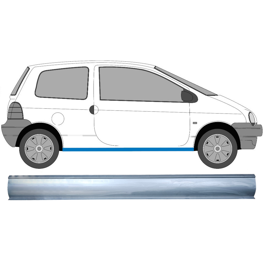 Panel De Reparación Del Umbral Para Renault Twingo 1993-2007 / Izquierda = Derecha (Simétrico) 8879