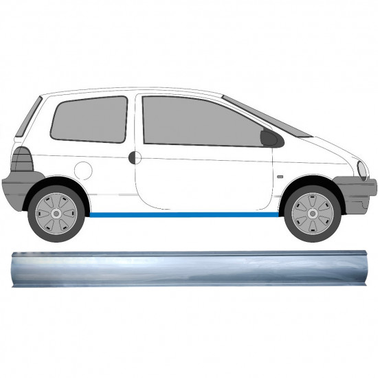 Panel de reparación del umbral para Renault Twingo 1993-2007 / Izquierda = Derecha (simétrico) 8879