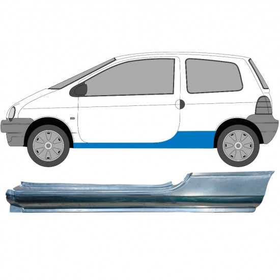 Panel de reparación del umbral para Renault Twingo 1993-2007 / Izquierda 6973