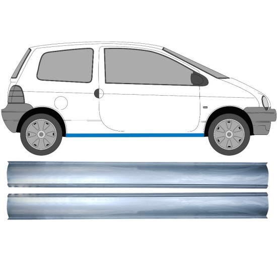 Panel de reparación del umbral para Renault Twingo 1993-2007 / Izquierda+Derecha / Conjunto 16149