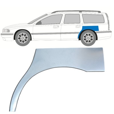 Panel de reparación guardabarros trasero para Volvo S70 V70 2000-2007 / Izquierda 17212