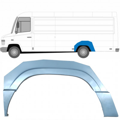 Panel de reparación guardabarros trasero para Mercedes Vario 1996- / Izquierda /  5609