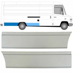 Panel de reparación guardabarros trasero para Mercedes Vario 1996- / Derecho / Conjunto 8545