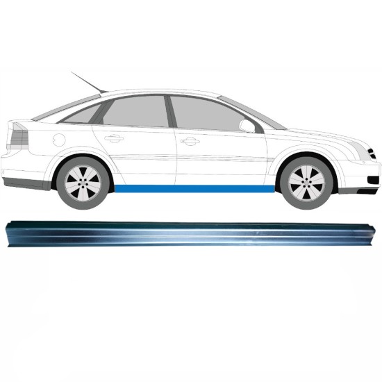 Panel de reparación umbral parte inferior para Opel Vectra C 2002-2009 / Izquierda = Derecha (simétrico) 16097
