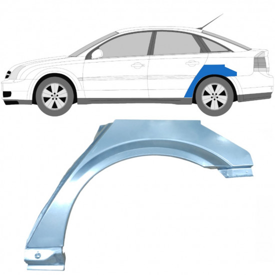 Panel de reparación guardabarros trasero para Opel Vectra 2002-2009 / Izquierda / COMBI 6894