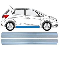 Panel de reparación umbral parte inferior para Kia Venga 2010-2019 / Izquierda+Derecha / Conjunto 16887