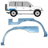 Panel de reparación guardabarros trasero para Suzuki Vitara 1996-2003 / Izquierda+Derecha / Conjunto 9554