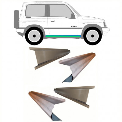 Panel de reparación del umbral interior y exterior para Suzuki Vitara 1988-1998 / Izquierda = Derecha (simétrico) / Conjunto 10310