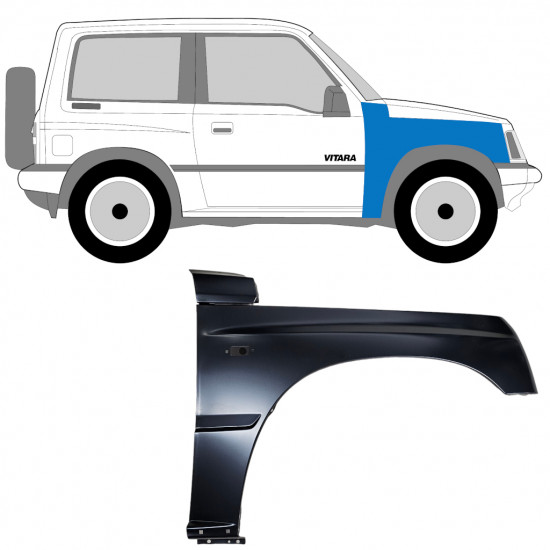 Guardabarro delantero para Suzuki Vitara 1988-1998 / Derecho 12010