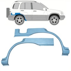 Panel de reparación guardabarros trasero para Suzuki Grand Vitara 1997-2005 / Izquierda+Derecha / Conjunto 11227