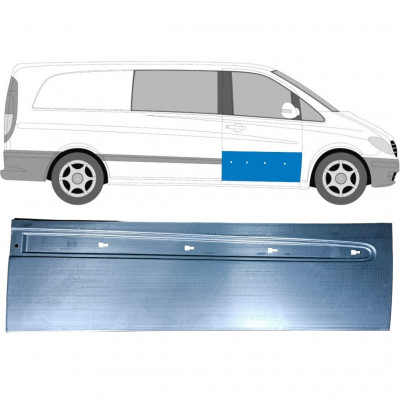 Panel de reparación puerta delantera para Mercedes Vito W639 2003-2014 / Derecho 12911