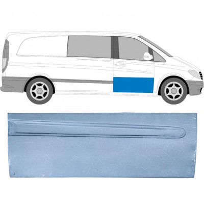 Panel de reparación puerta delantera para Mercedes Vito 2003-2014 / Derecho 6004