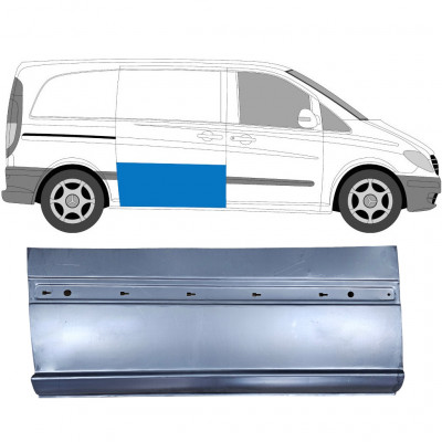 Panel de reparación puerta corredera externa para Mercedes Vito 2003-2014 / Derecho 6812