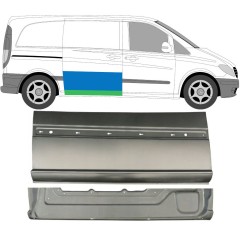 Panel de reparación puerta corredera interna + externa para Mercedes Vito W639 2003-2014 / Derecho / Conjunto 9647