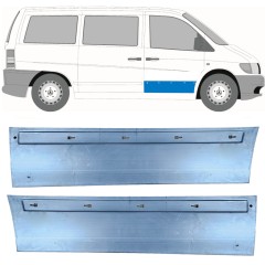 Panel de reparación puerta delantera para Mercedes Vito I W638 1996-2003 / Izquierda+Derecha / Conjunto 11499