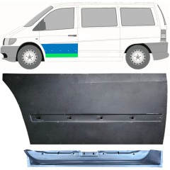 Panel de reparación puerta delantera interna + externa para Mercedes Vito I W638 1996-2003 / Izquierda / Conjunto 12015