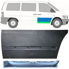 Panel de reparación puerta delantera interna + externa para Mercedes Vito I W638 1996-2003 / Derecho / Conjunto 12014