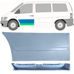 Panel de reparación puerta delantera interna + externa para Mercedes Vito I W638 1996-2003 / Izquierda / Conjunto 12017