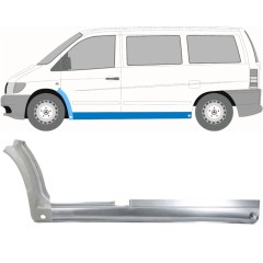 Umbral completo + Panel de reparación guardabarros delantero para Mercedes Vito I W638 1996-2003 / Izquierda / Conjunto 11503