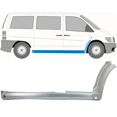 Panel de reparación del umbral + guardabarros delantero para Mercedes Vito 1996-2003 / Derecho 11502