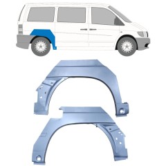 Panel de reparación guardabarros trasero para Mercedes Vito I W638 1996-2003 / Izquierda+Derecha / Conjunto 9475