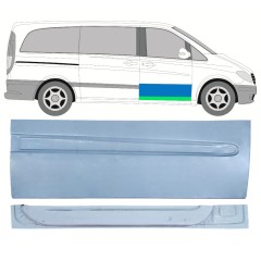 Panel de reparación puerta delantera interna + externa para Mercedes Vito W639 2003-2014 / Derecho / Conjunto 12645