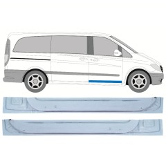 Panel de reparación puerta delantera interior para Mercedes Vito W639 2003-2014 / Izquierda+Derecha / Conjunto 12644