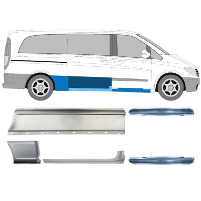 Panel de reparación conjunto para Mercedes Vito W639 2003-2014 / Izquierda+Derecha / 14786