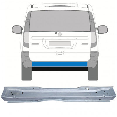 MERCEDES VITO 2003-2014 TRASERO PANEL DE REPARACIÓN / INTERIOR